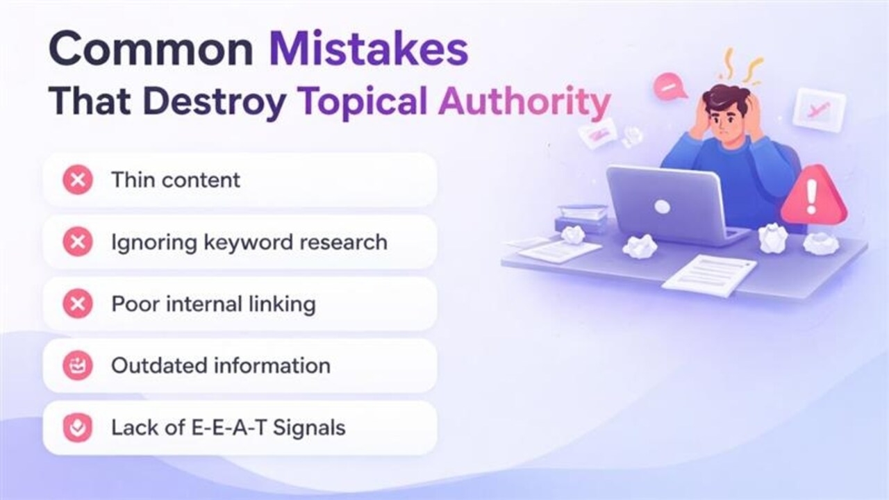 Common Mistakes That Destroy Topical Authority