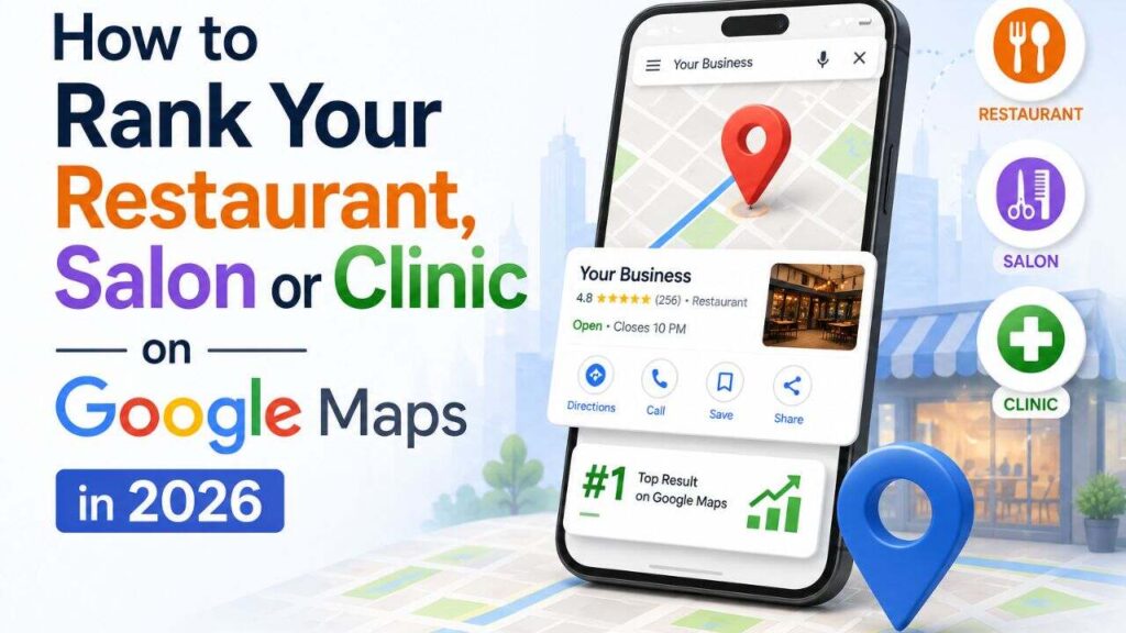 rank restaurant salon clinic Google Maps 2026