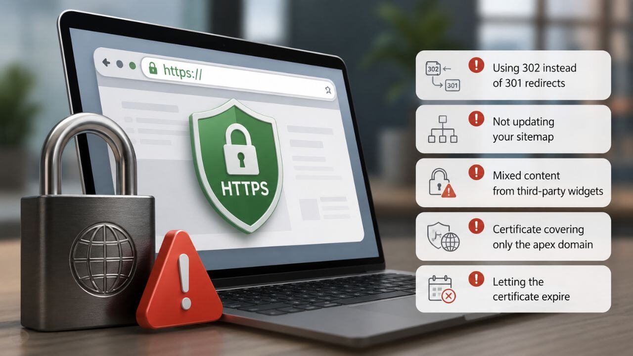 HTTPS Ranking Factor: Common Mistakes That Negate the Benefit