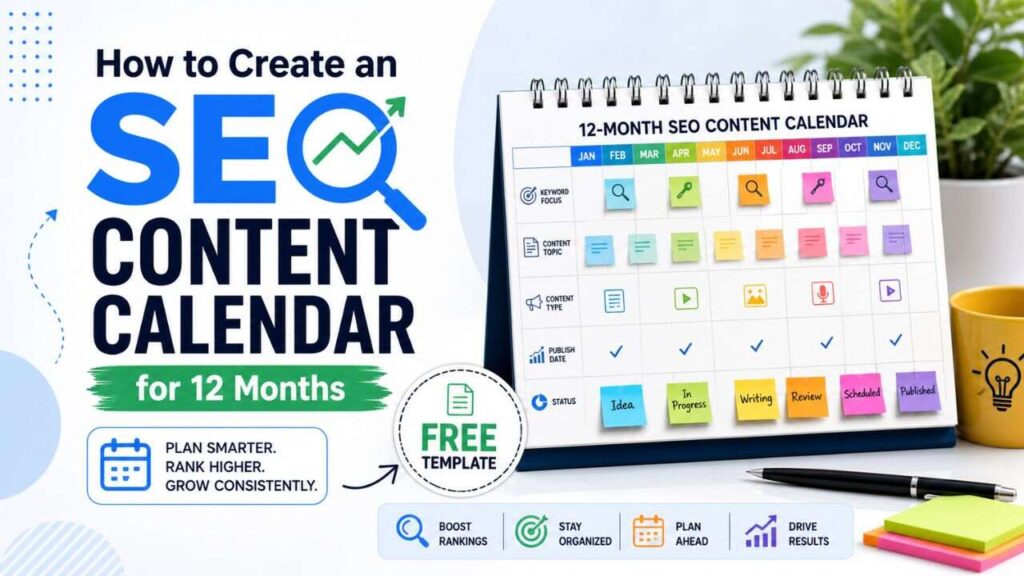 SEO content calendar 2026