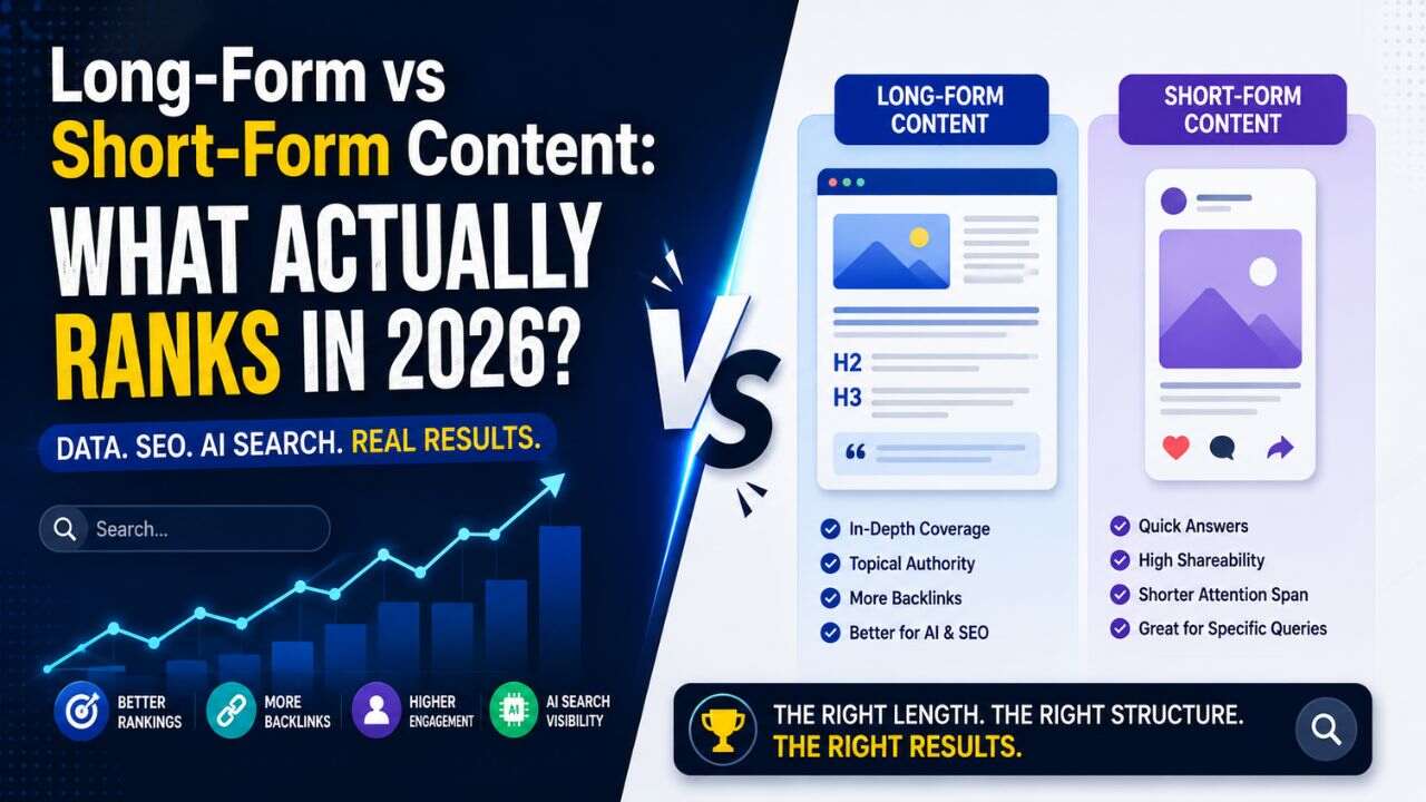 long form vs short form content SEO 2026