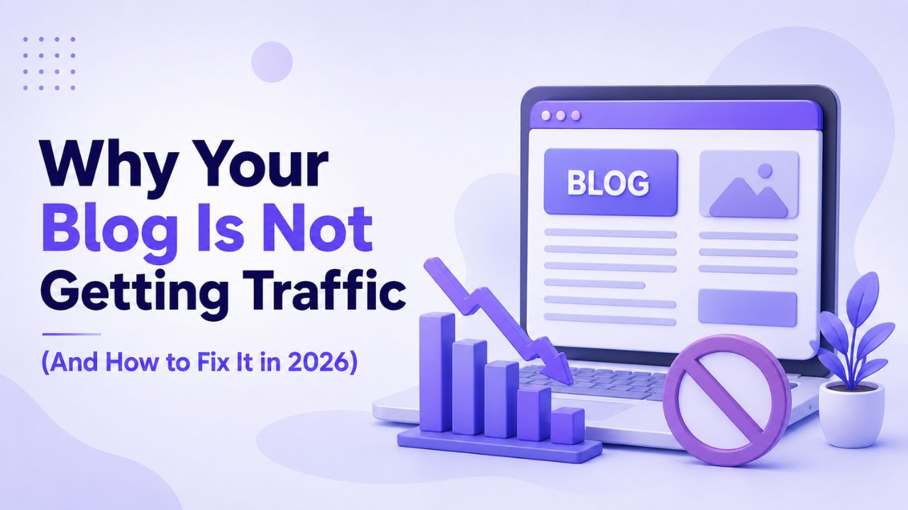 blog not getting traffic fix 2026
