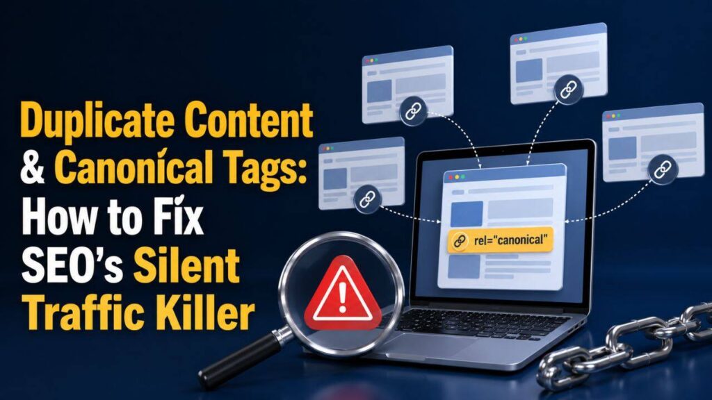 duplicate content canonical tags SEO 2026