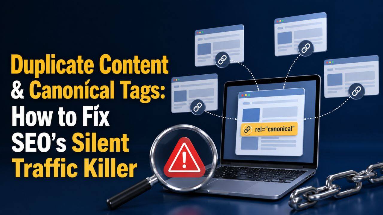 duplicate content canonical tags SEO 2026