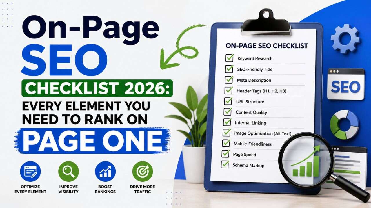 on-page SEO checklist 2026