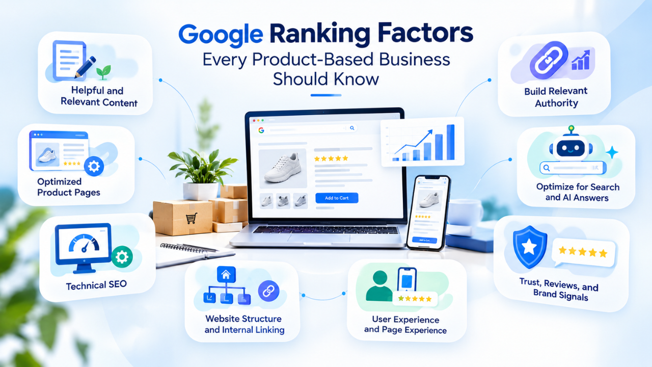 Google ranking factors for product-based businesses
