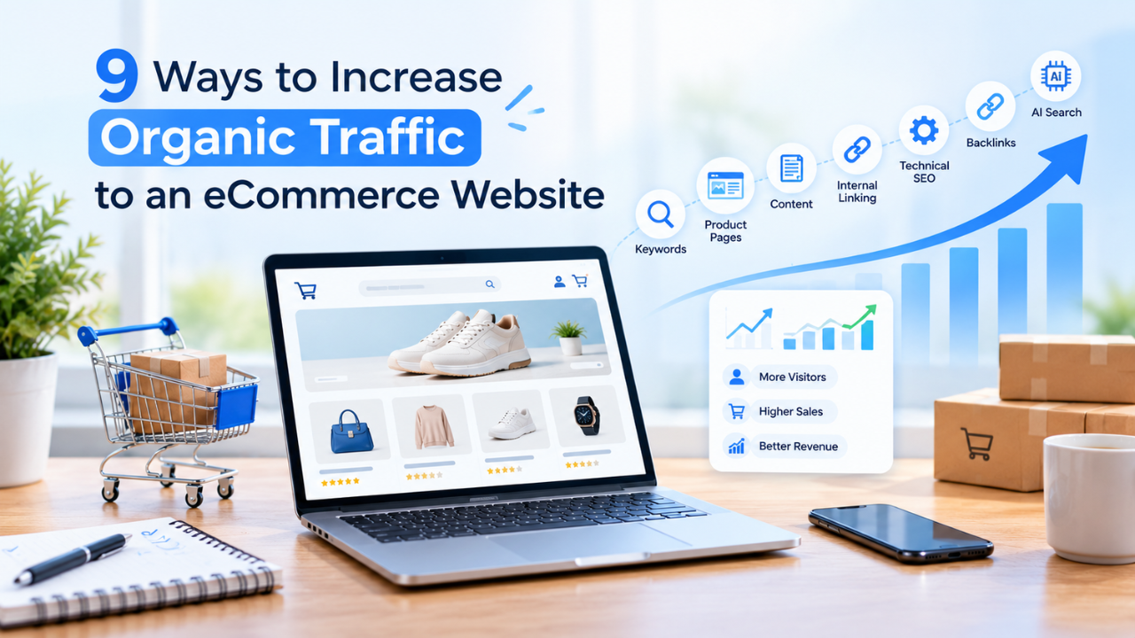 increase organic traffic to an ecommerce website